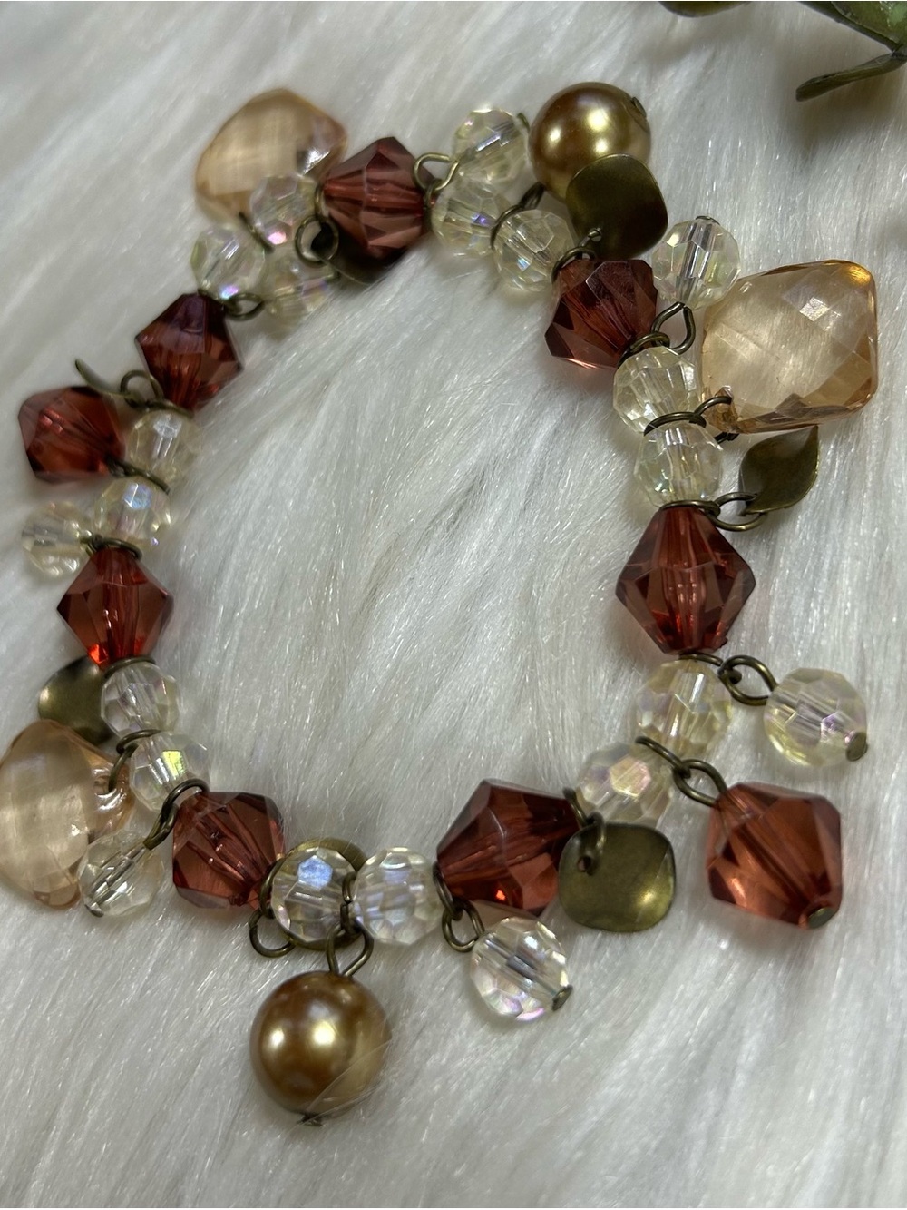 Multi color Beaded Stretchy Bracelet - Picture 4 of 8